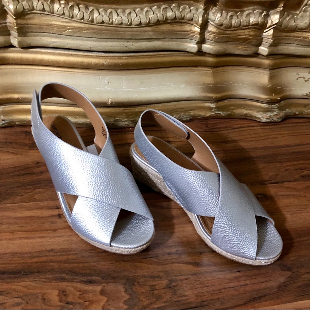 Comfortview New Silver Wedges. No Flaws
